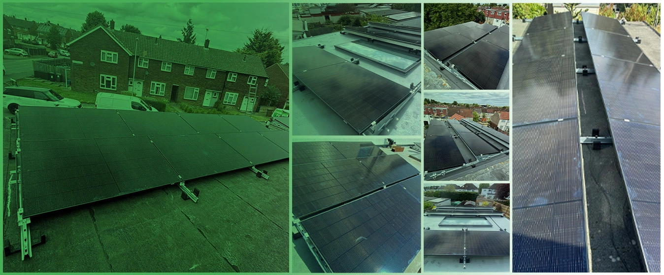 solar panels on flat roof cost uk